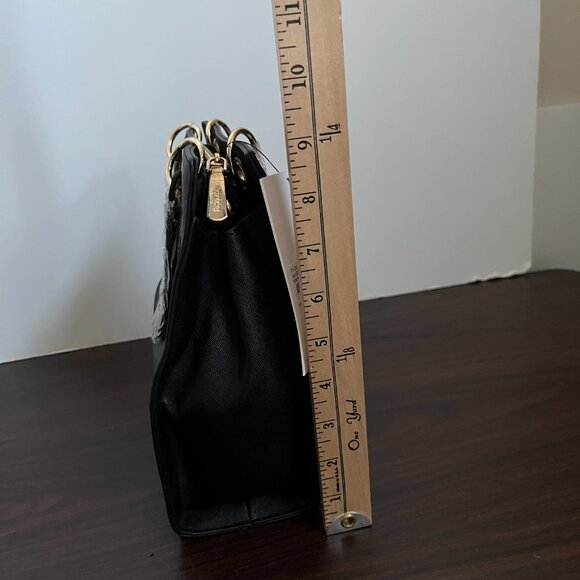 Trina Turk Double Handle Crossbody Black w/ Front Slip Pocket NEW - Picture 8 of 12